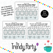 Load image into Gallery viewer, Friends Appreciation Week Flyer | Editable Grayscale Printable