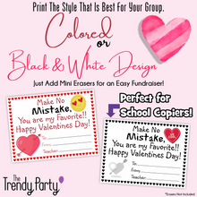 Load image into Gallery viewer, Valentine's Day Grams | Fundraiser for PTO or PTA | Make No Mistake Design