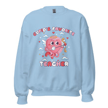 Load image into Gallery viewer, Cupid's Favorite Teacher Unisex Sweatshirt