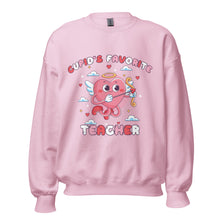 Load image into Gallery viewer, Cupid's Favorite Teacher Unisex Sweatshirt