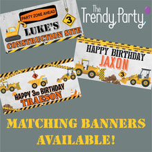Load image into Gallery viewer, Construction Birthday Party Invitation & Thank You Card