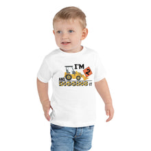 Load image into Gallery viewer, I&#39;m 2 and Digging It Kids Crewneck T-shirt Construction Party Shirt
